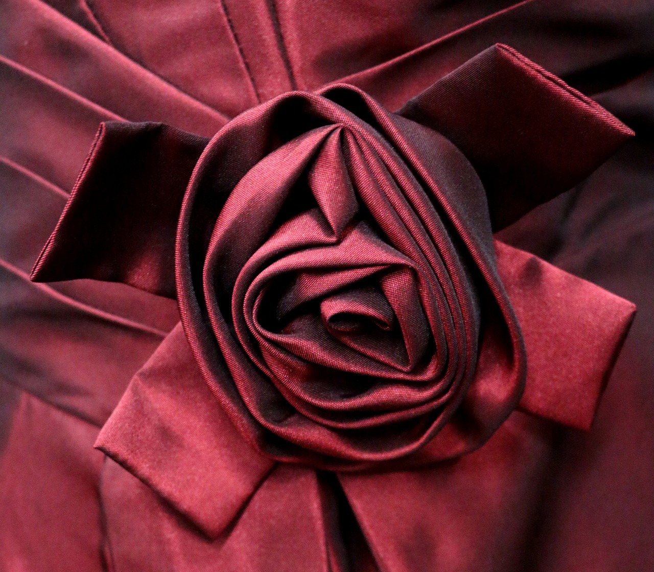 satin fabric rose free photo