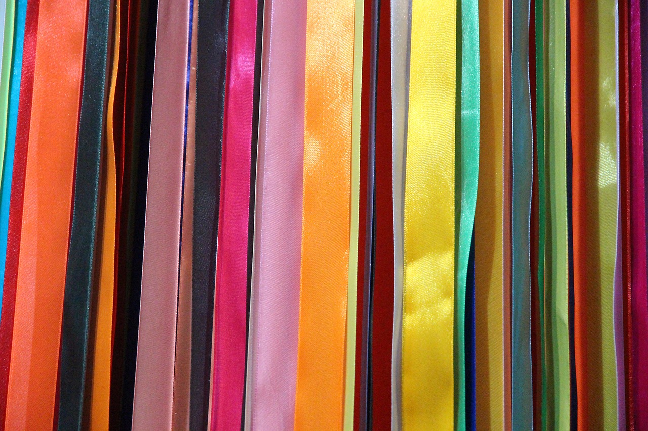 satin ribbons colored ribbons tape free photo