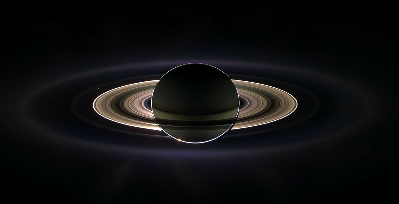 saturn ring system planet free photo