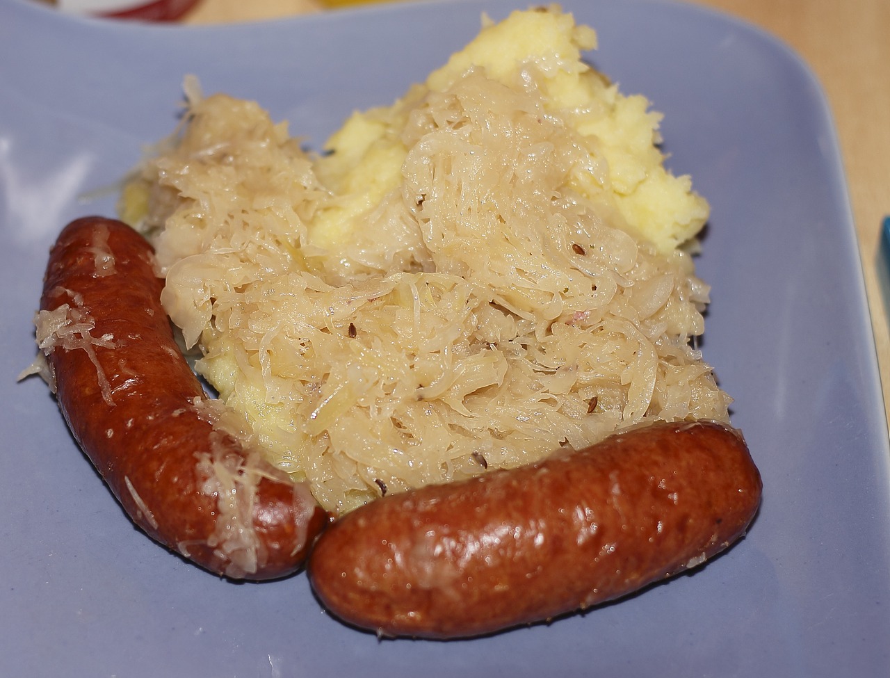 sauerkraut sausage eat free photo