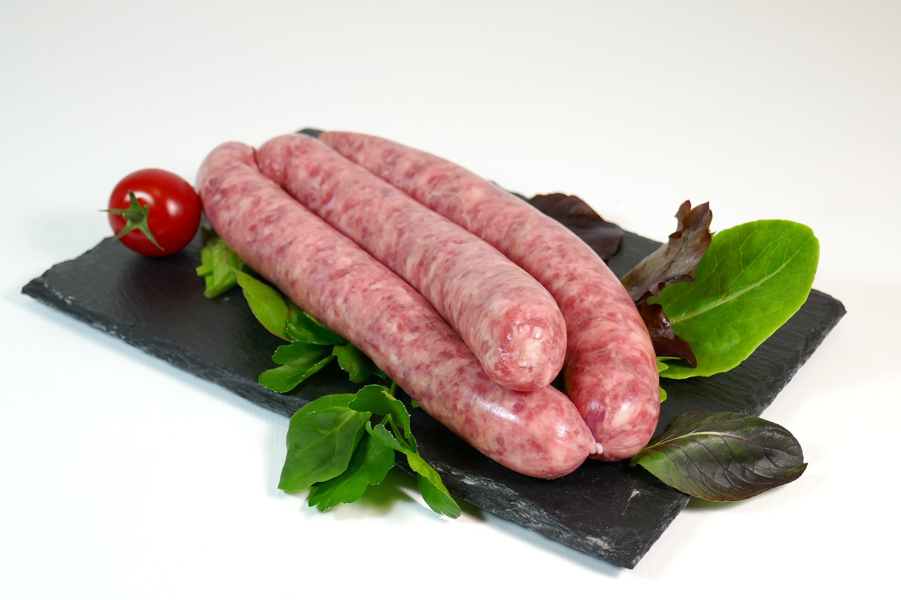 sausage meat grilling free photo