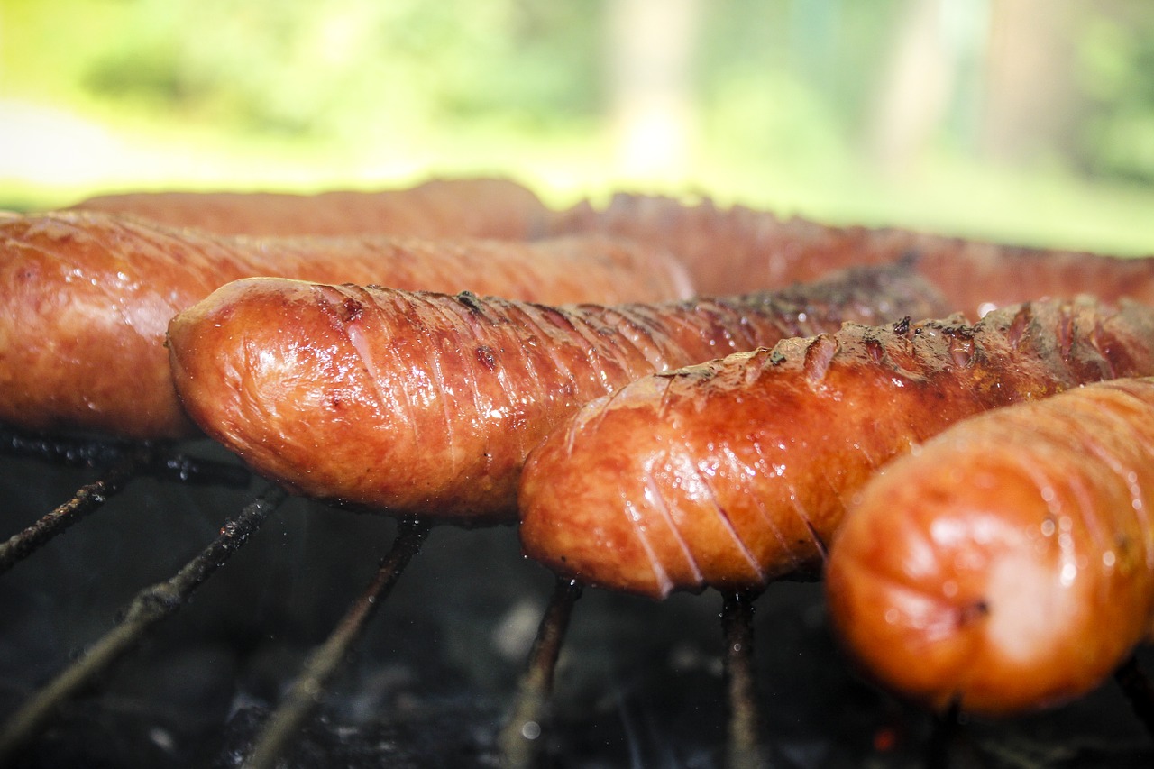 sausage grill barbecue at the free photo