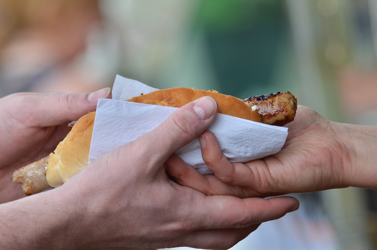 sausage  bread  roll free photo