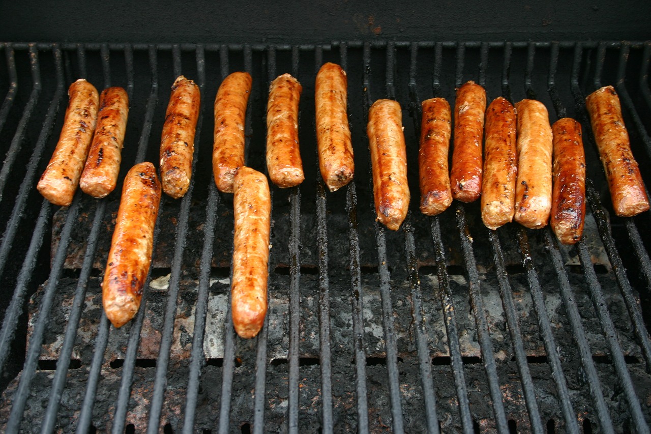 sausages barbeque meat free photo