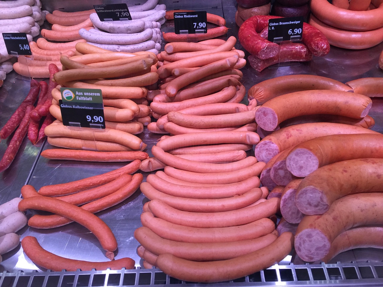sausages meat butchery free photo
