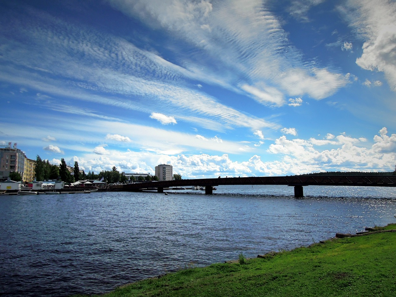 savonlinna bridge city free photo