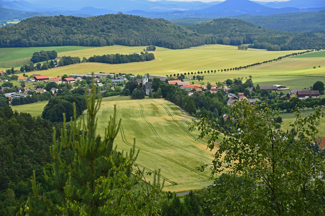 saxon switzerland view distant view free photo