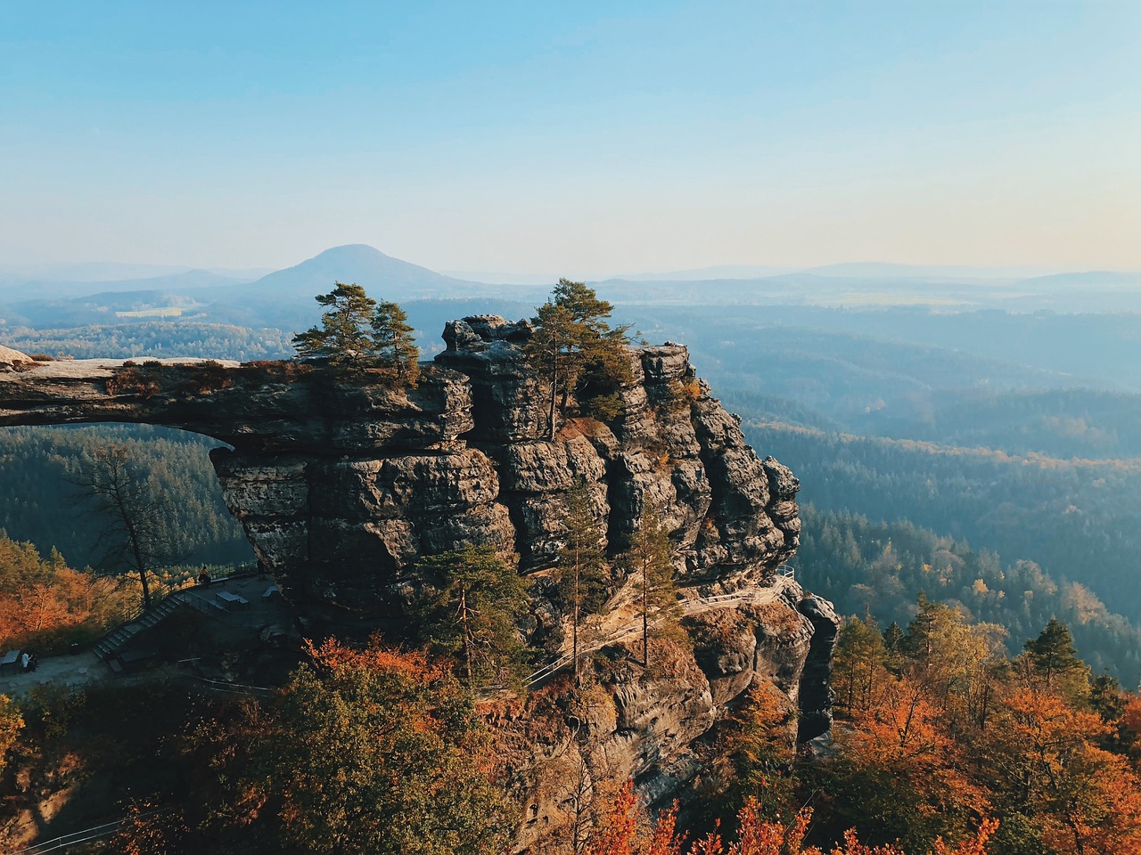 saxon switzerland  landscape  nature free photo