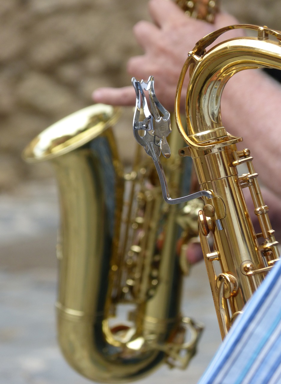 saxophone sax band free photo
