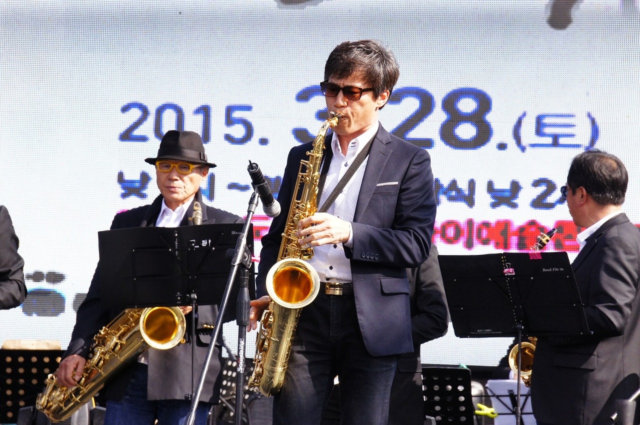 saxophone ensemble orchestra free photo