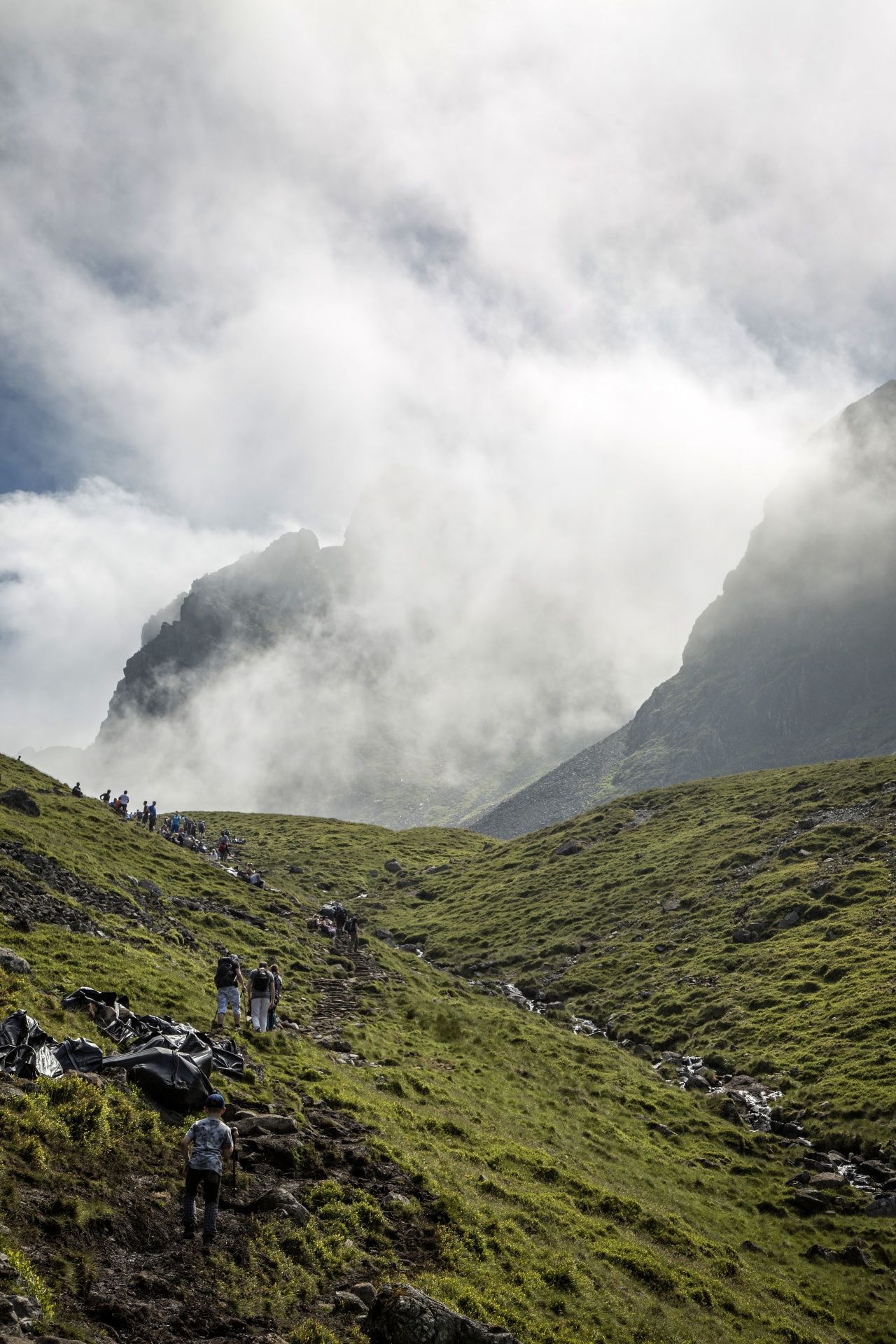 mountain top hiking free photo