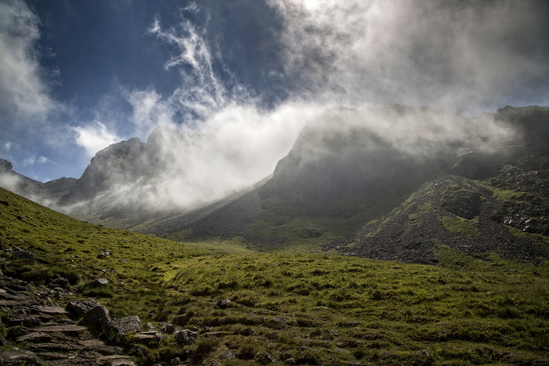 mountain top hiking free photo