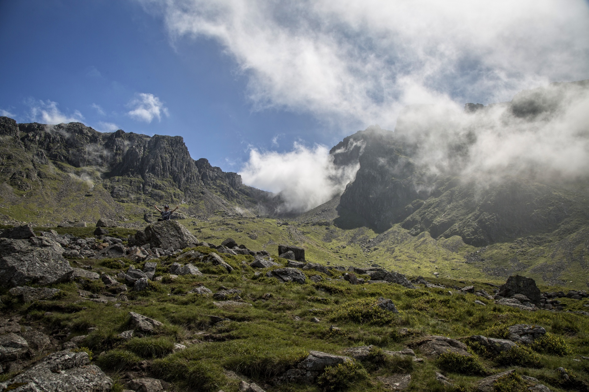 mountain top hiking free photo