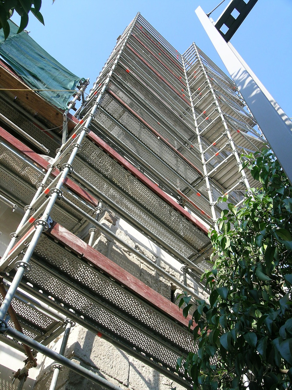 scaffolding building restructuring free photo