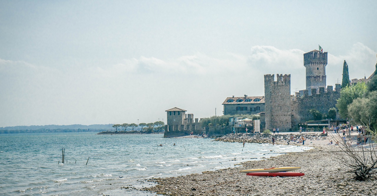 scaliger castle sirmione lake garda free photo