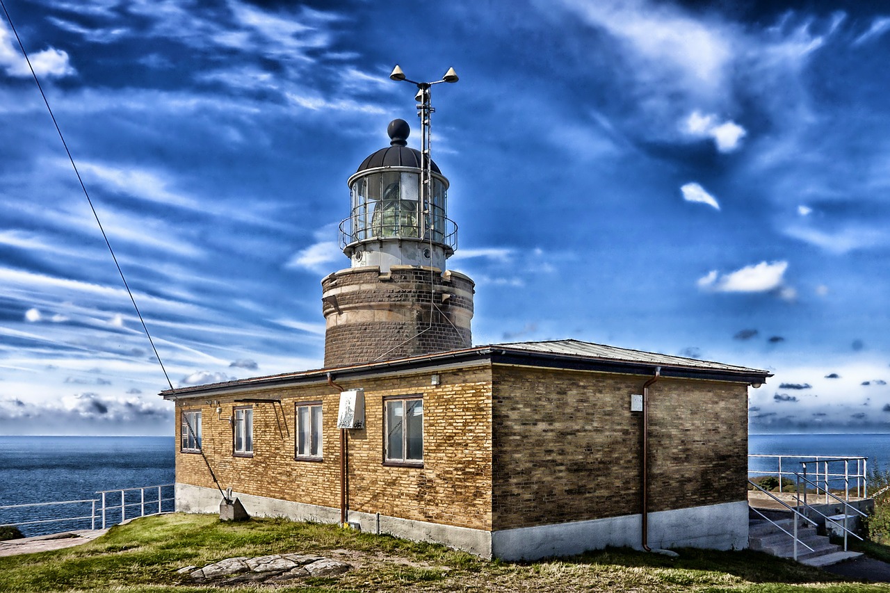 scania sweden lighthouse free photo