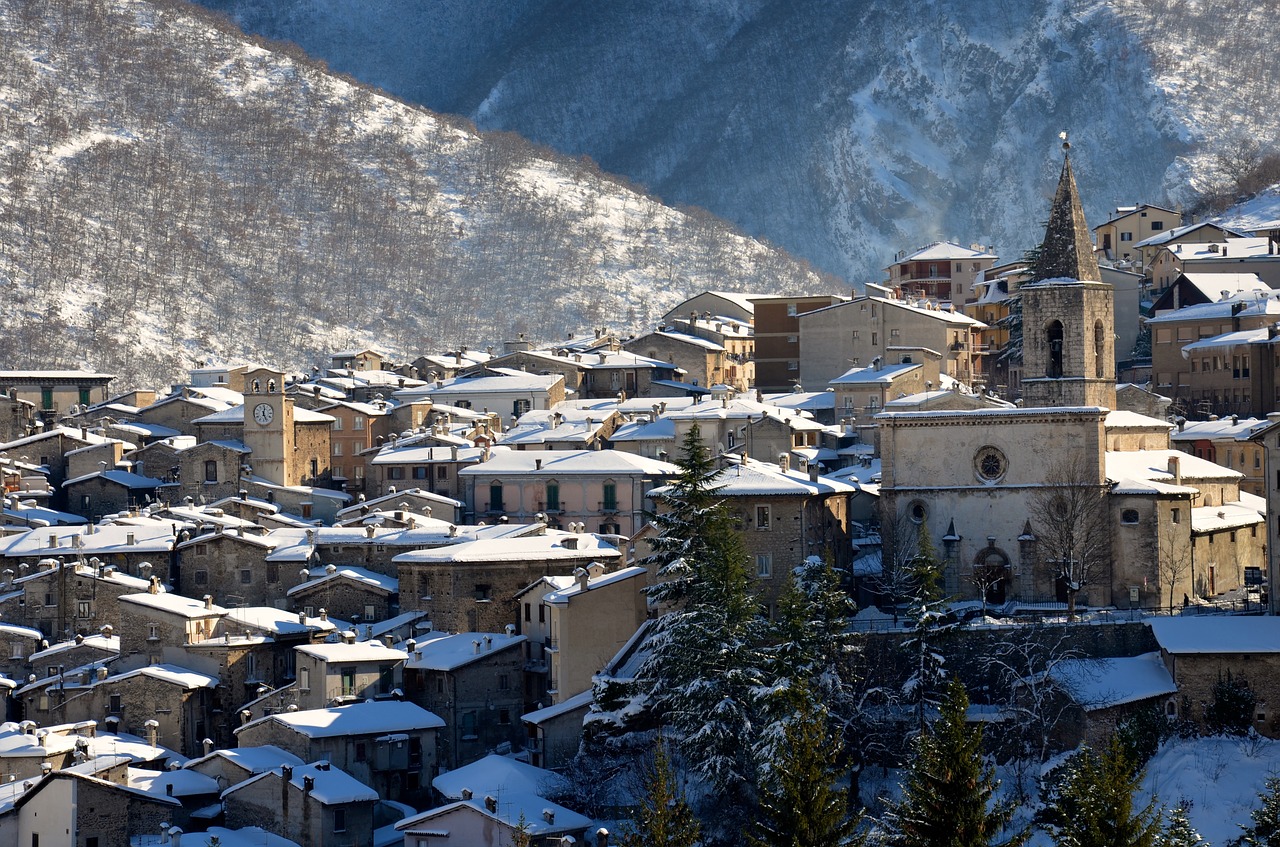 scanno snow winter free photo