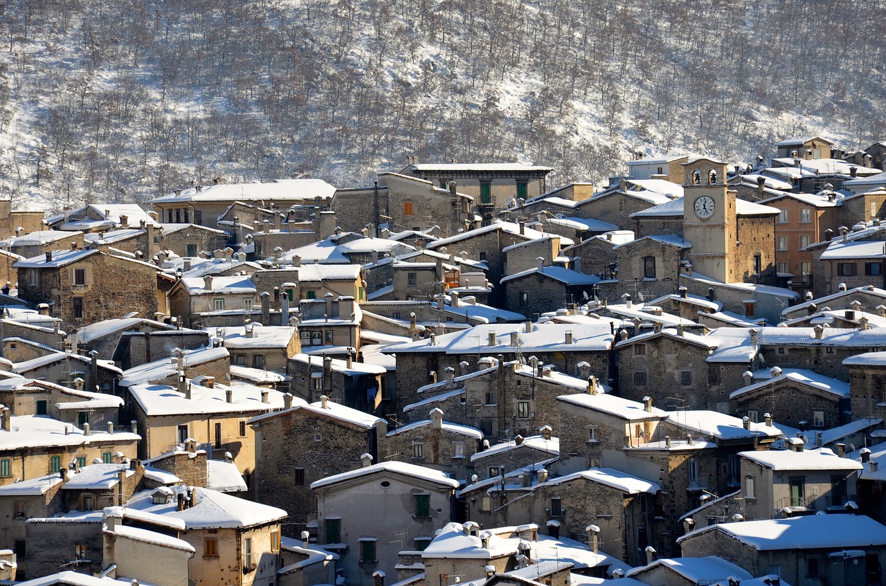 scanno abruzzo snow free photo