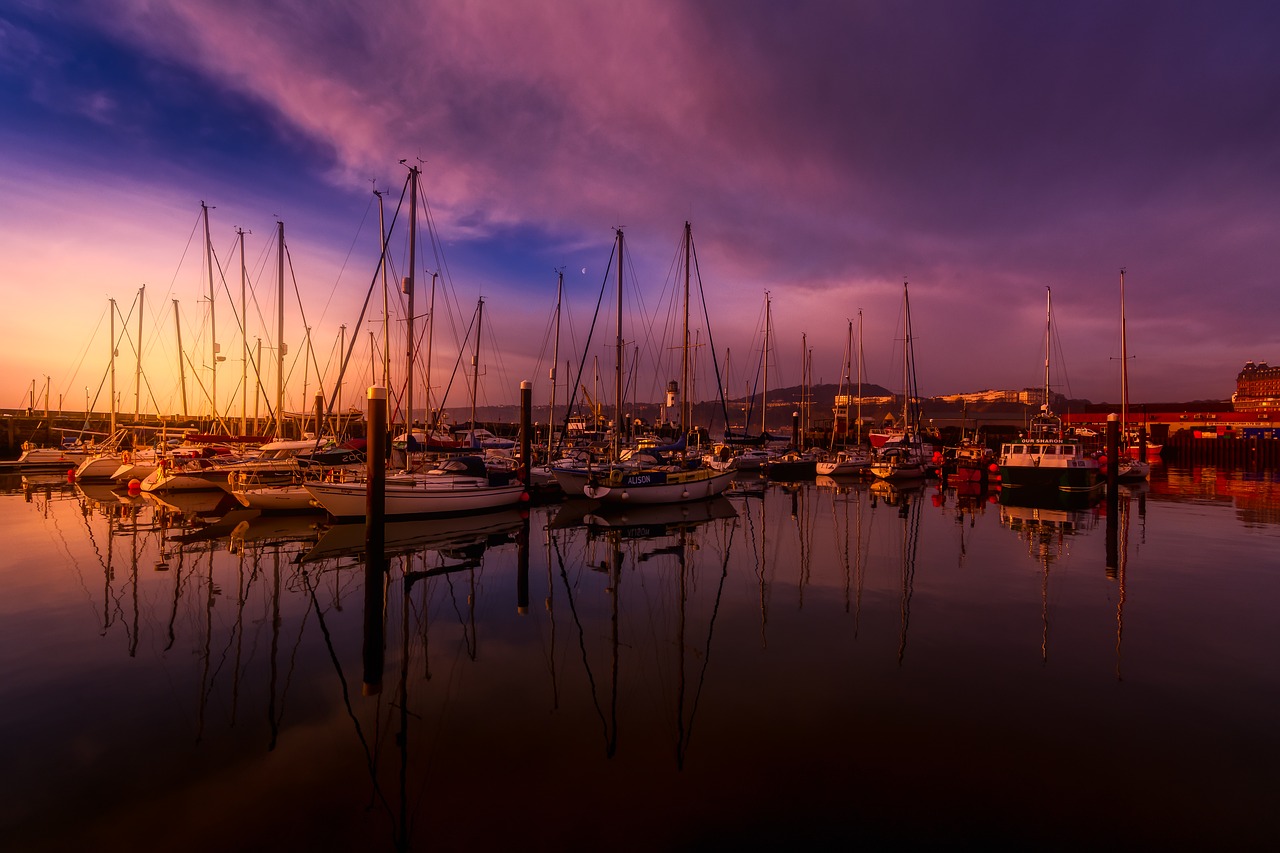 scarborough  north yorkshire  after a storm free photo