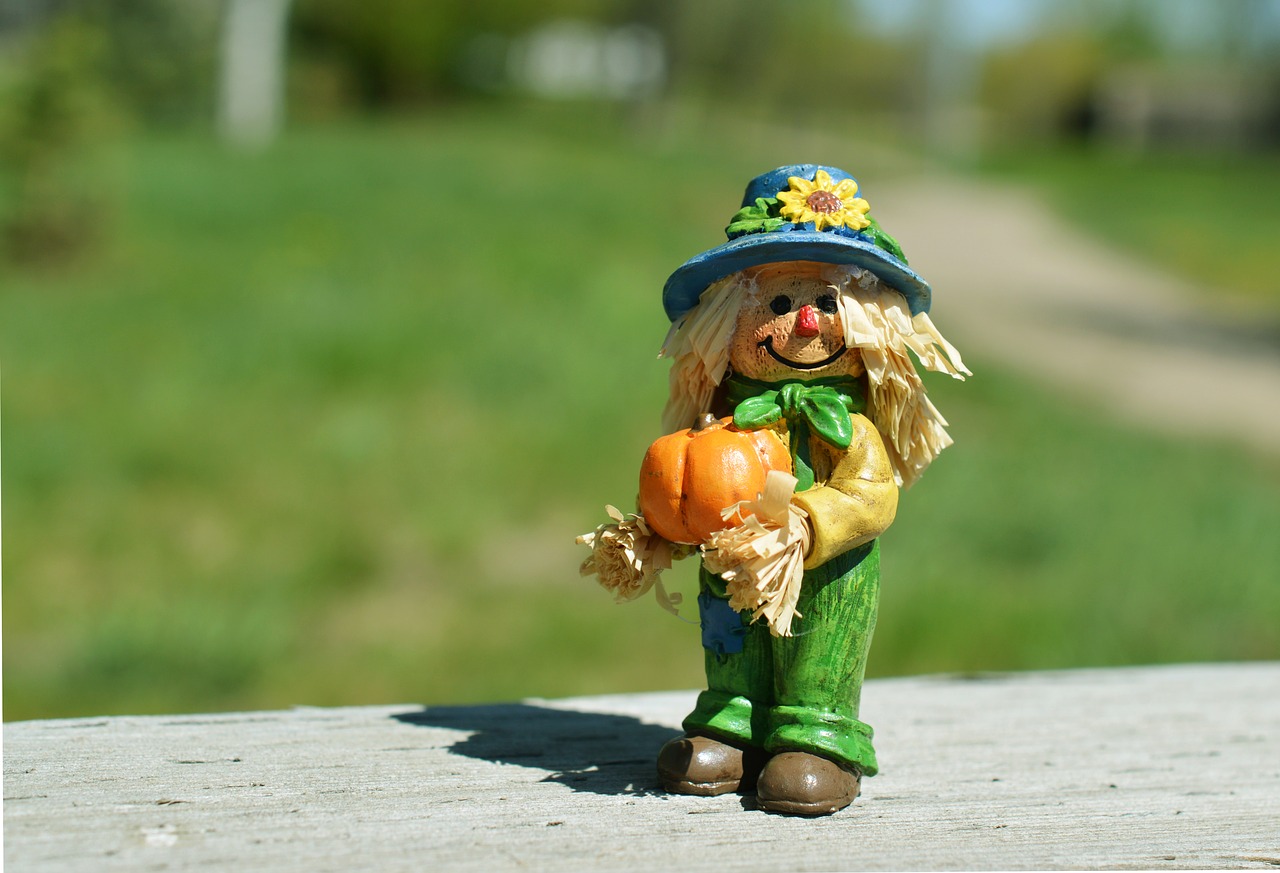 scarecrow pumpkin autumn free photo