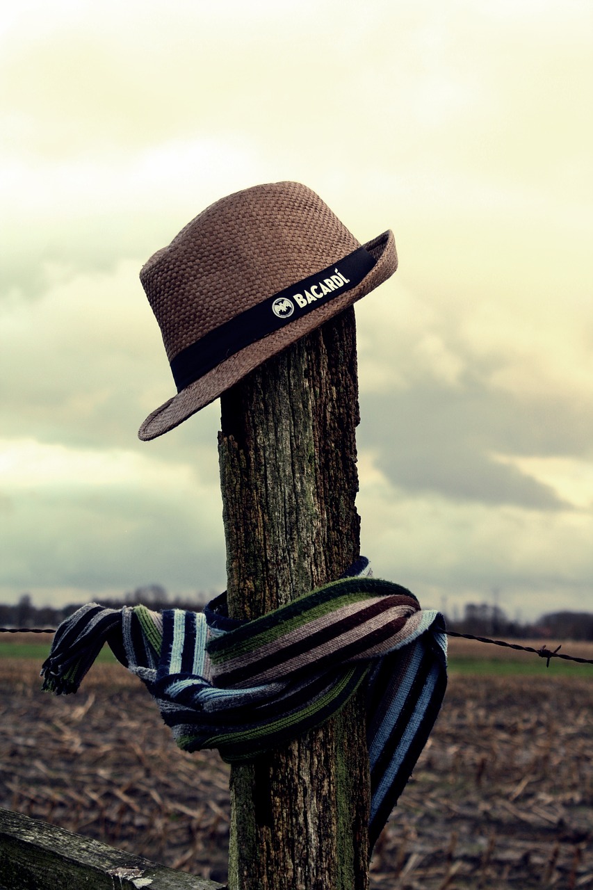 scarecrow straw hat moor free photo