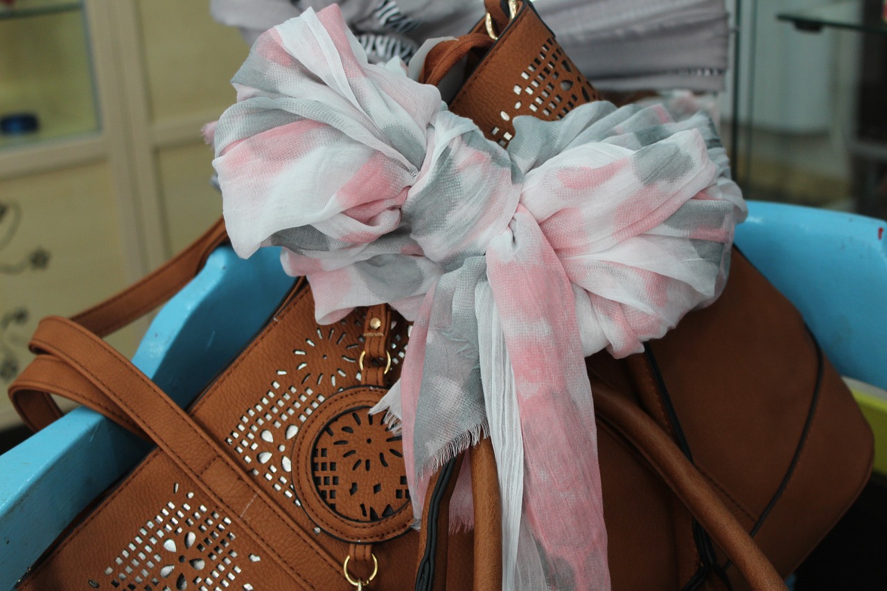 scarf rosa bag free photo