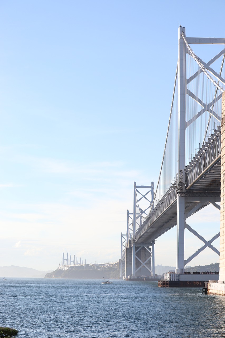 scenery  bridge  seto-oohashi free photo