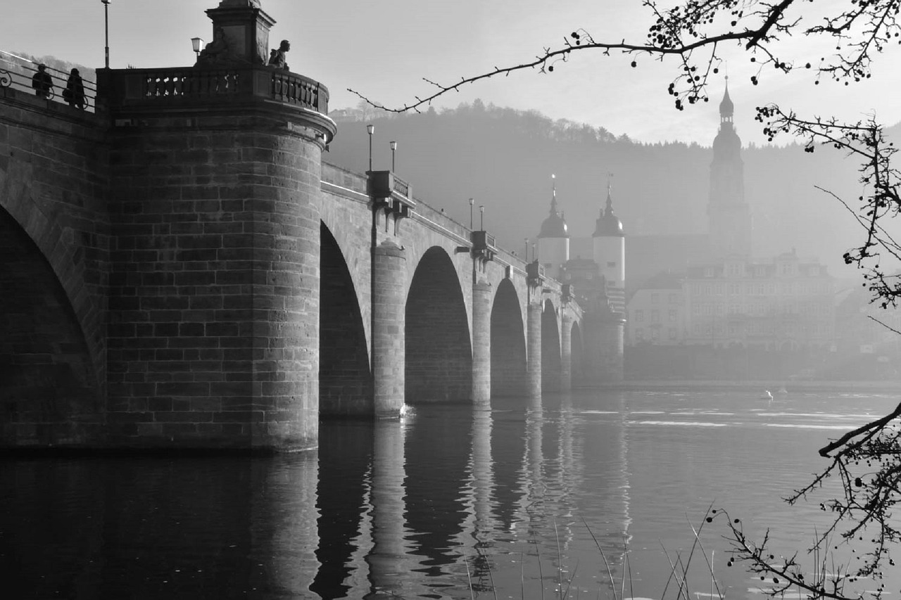 scenic cityscape bridge free photo