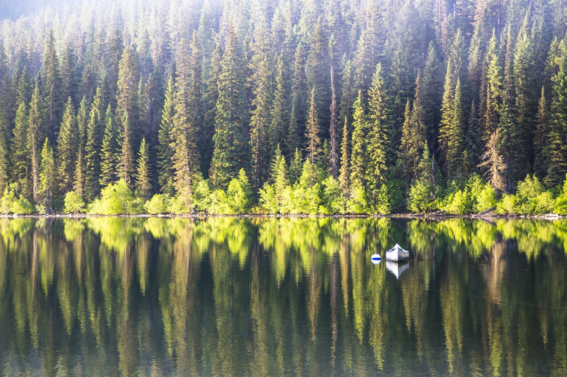 landscape picturesque canoe free photo