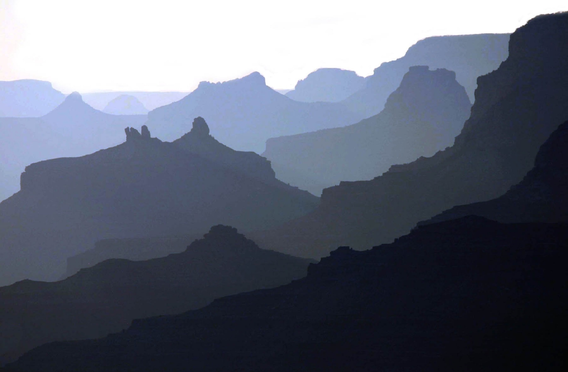 mountains scenic silhouette free photo