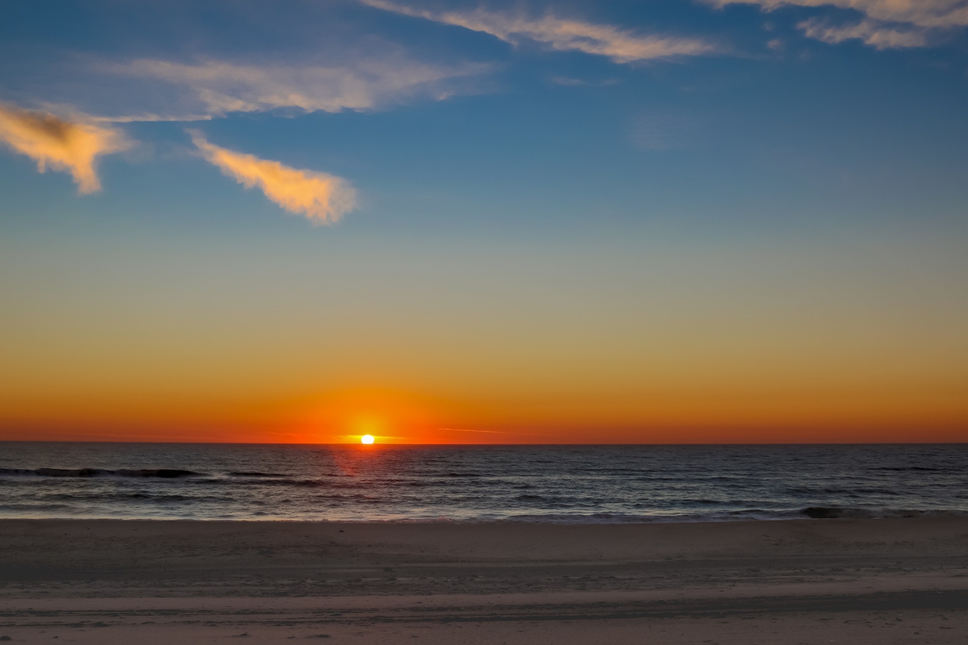 sunrise seascape ocean free photo