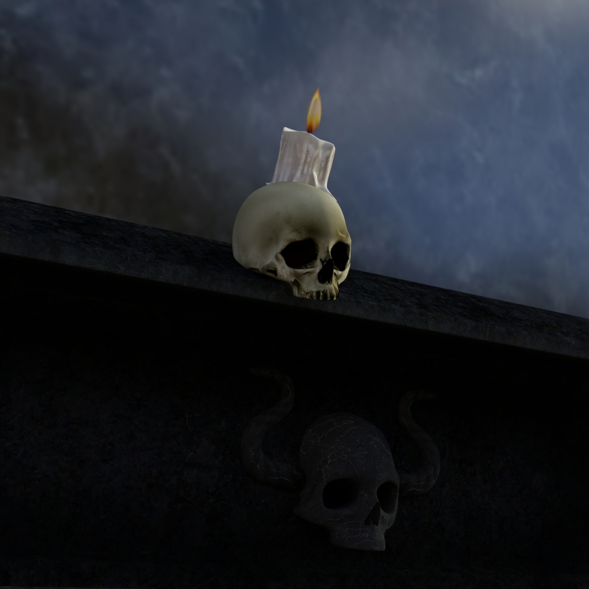 skull candle fantasy free photo