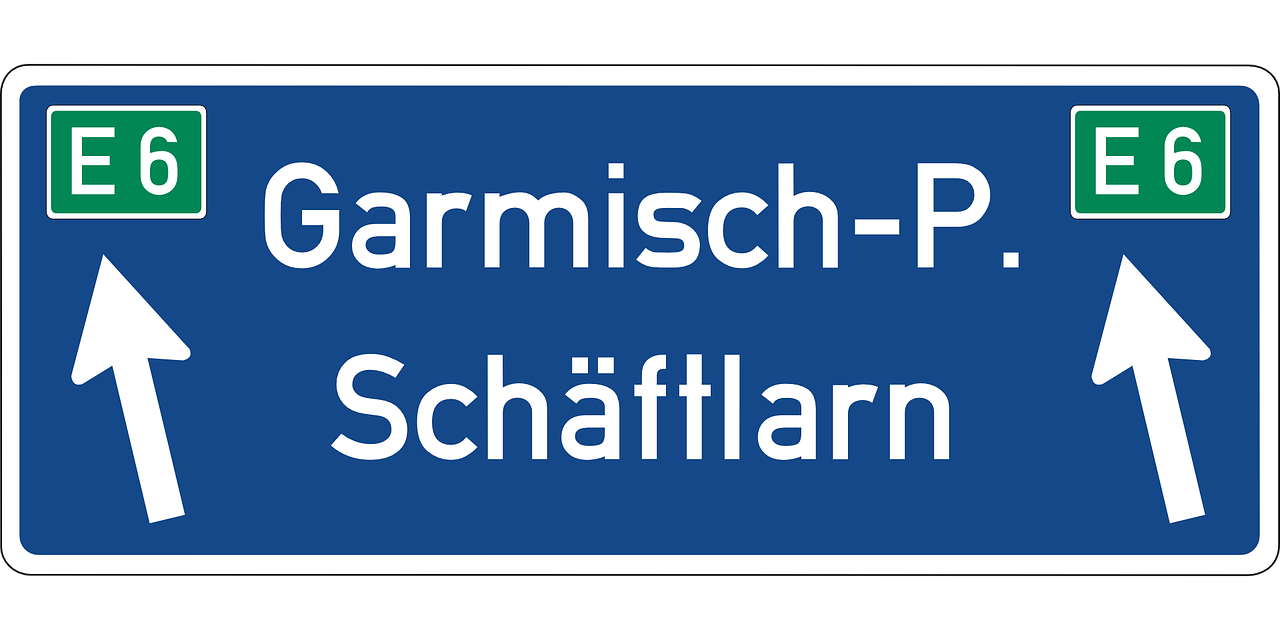 schäftlarn autobahn road sign free photo