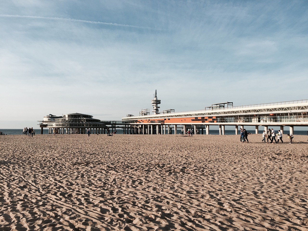 scheveningen pier beach free photo