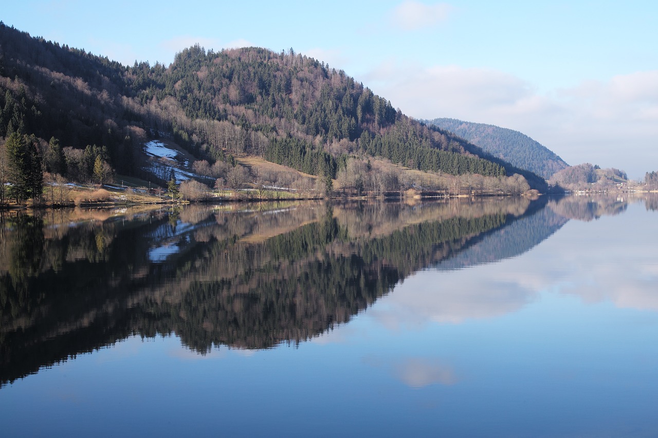 schliersee  lake  mirroring free photo