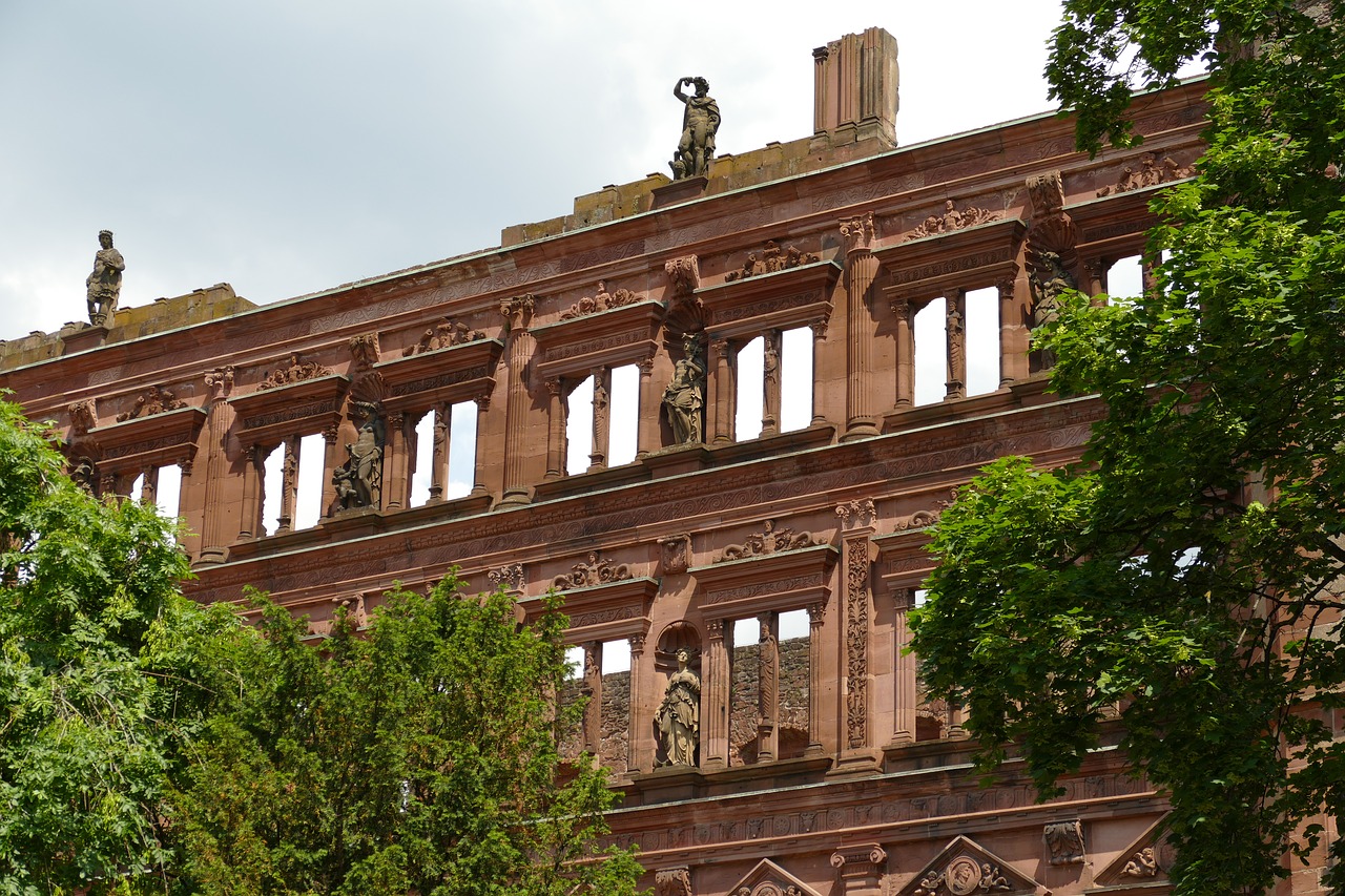 schloss heidelberg  germany  ruin free photo