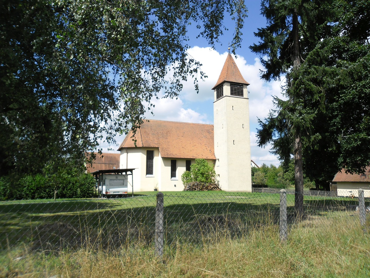 schnelldorf bonifatius st church free photo