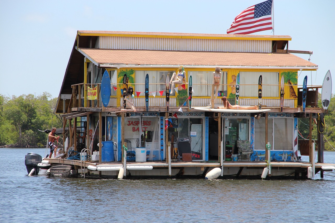 schöner wohnen houseboat florida free photo