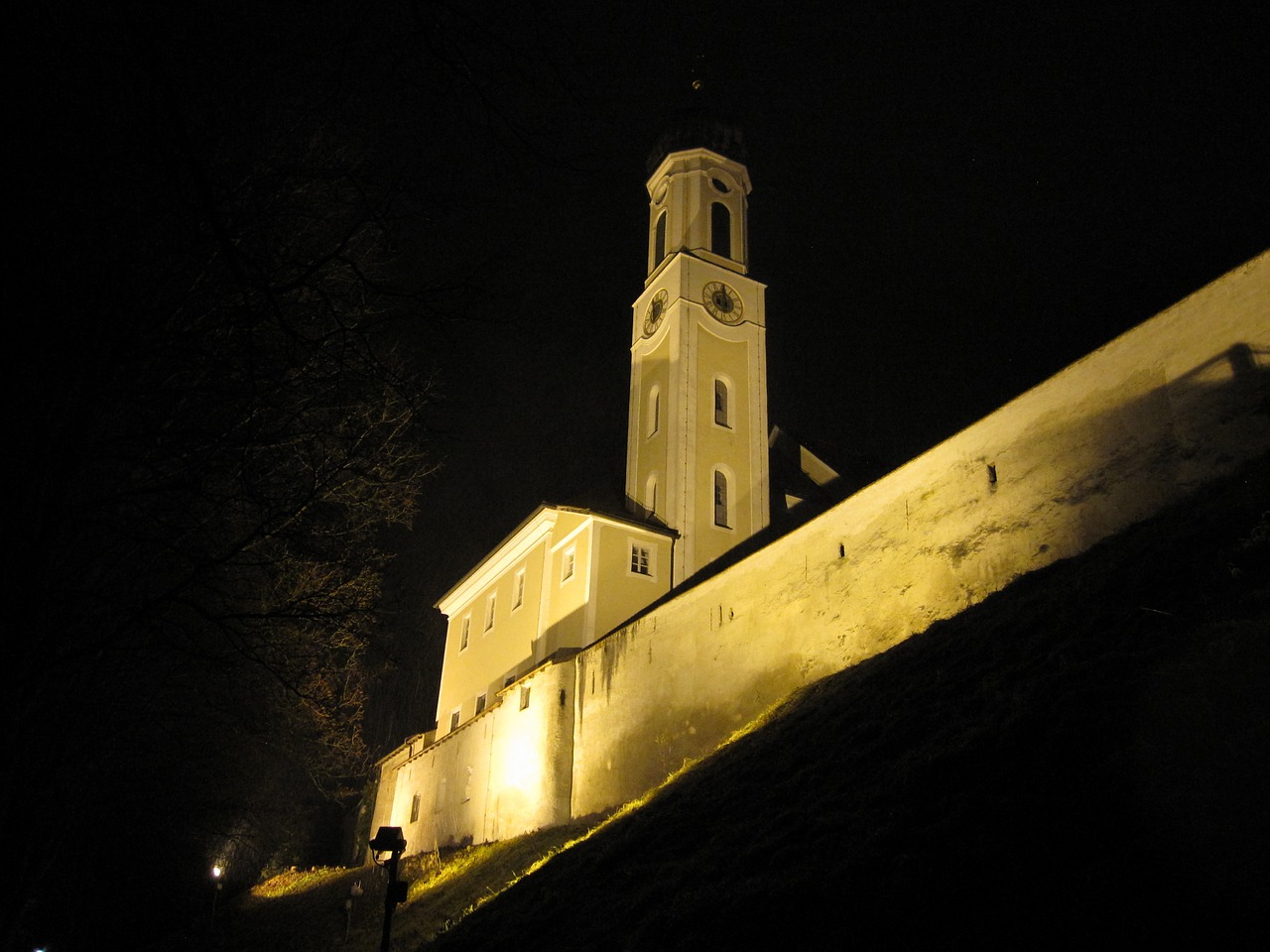 schongau germany ghost church city wall free photo