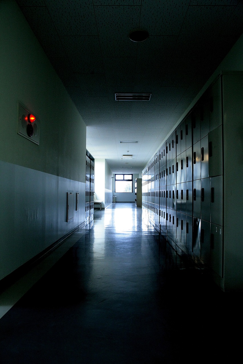 school corridor locker free photo