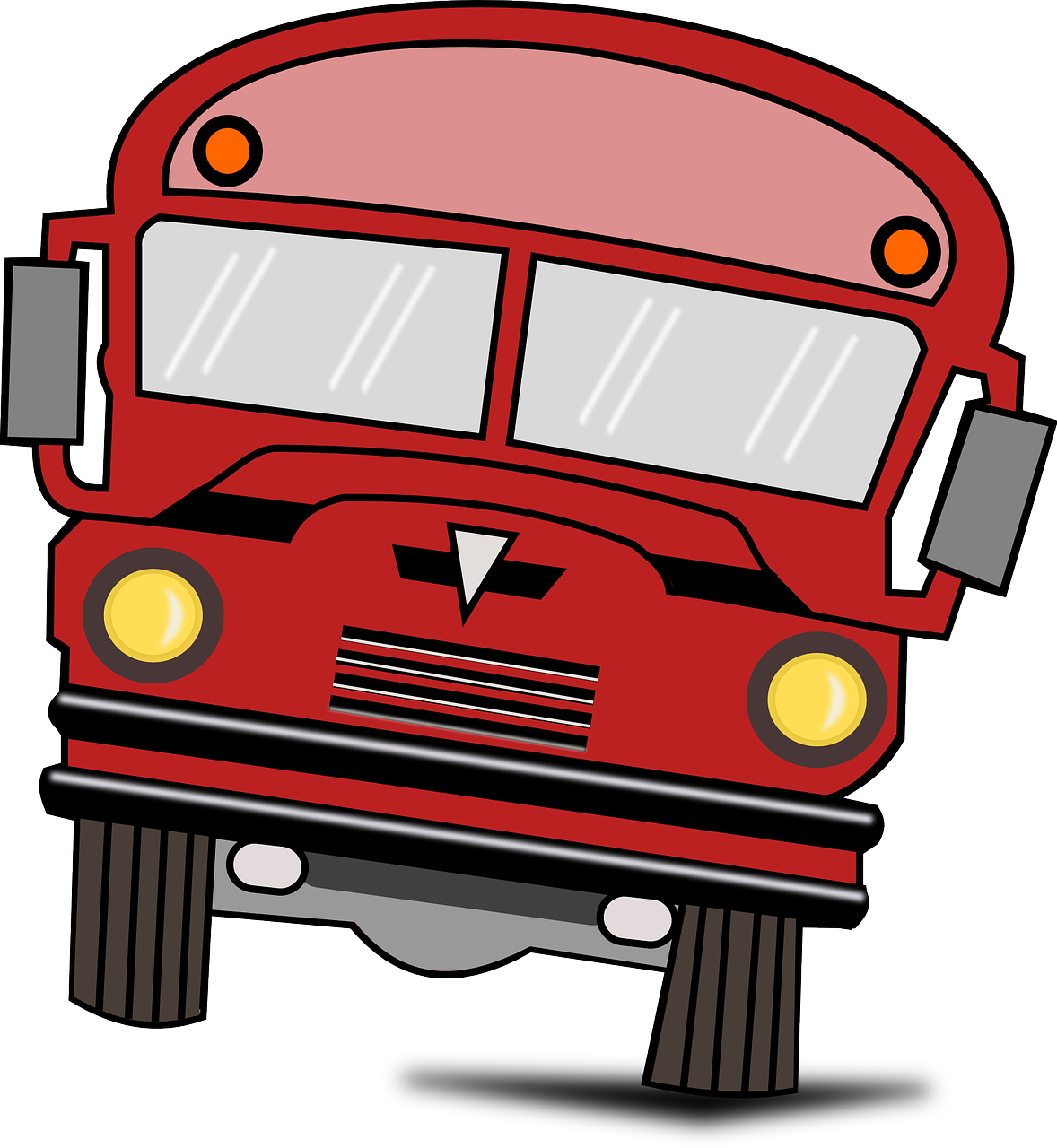 school bus bus cars free photo