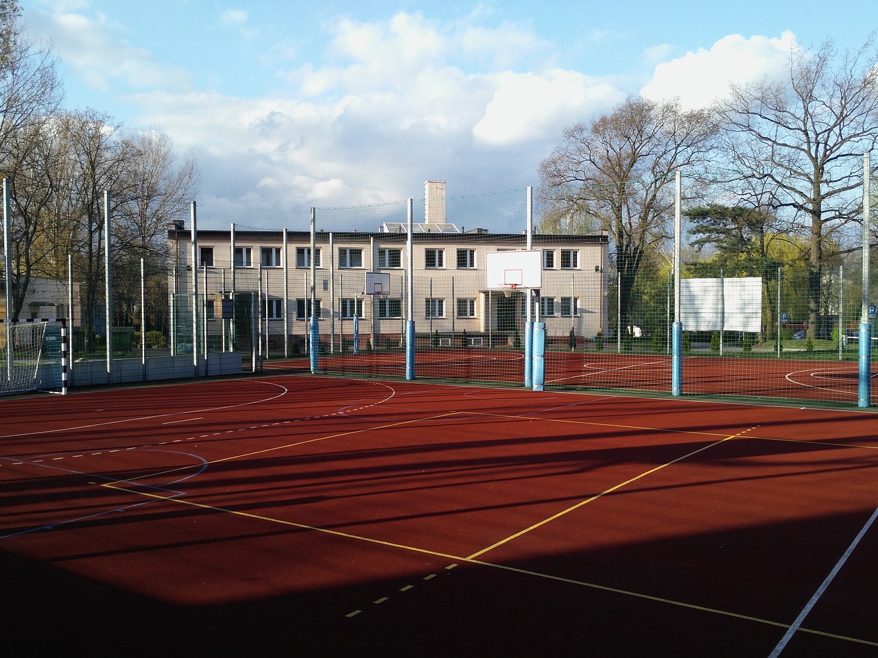 school court  poland  basketball free photo