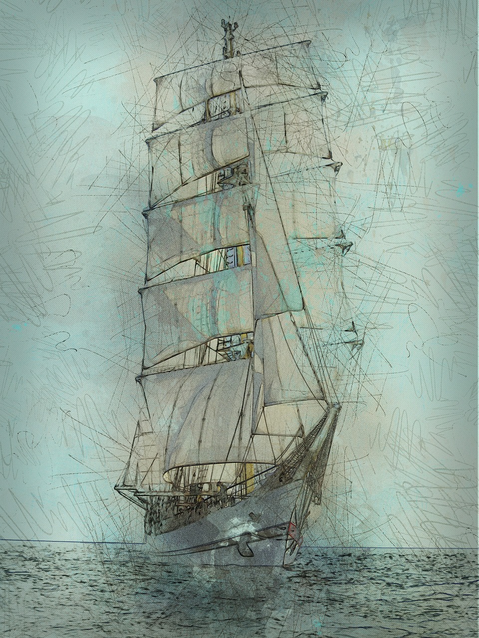 schooner tall ship nautical free photo