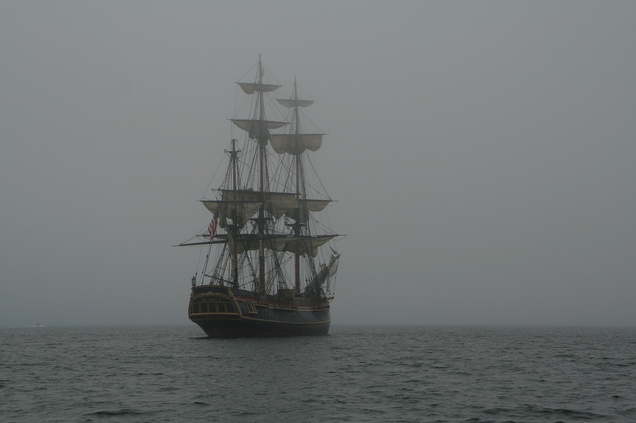 schooner 3-mast ship free photo