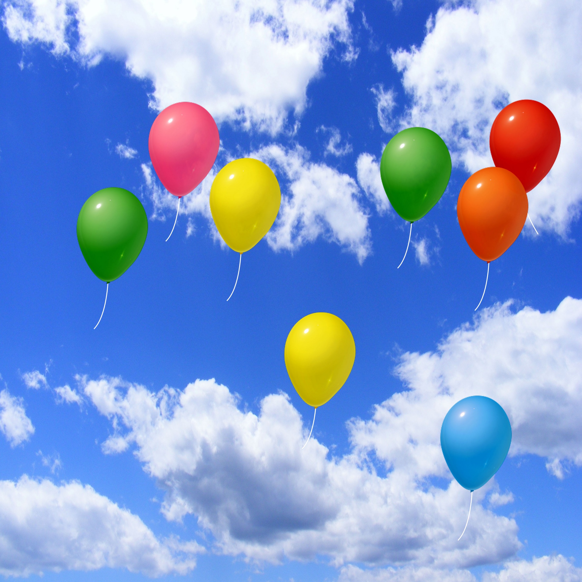 sky balloons colorful free photo