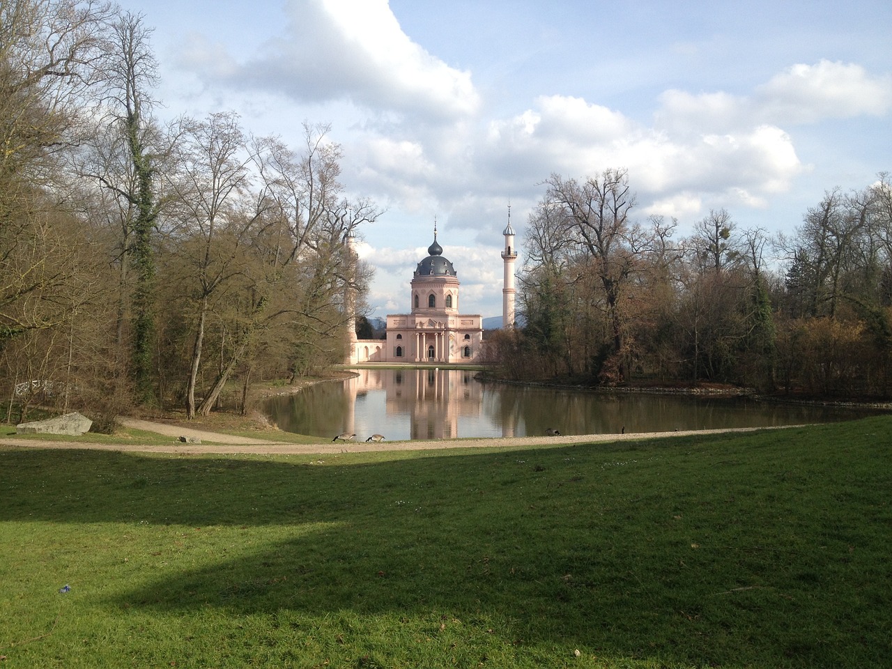 schwetzingen mosque romantic free photo