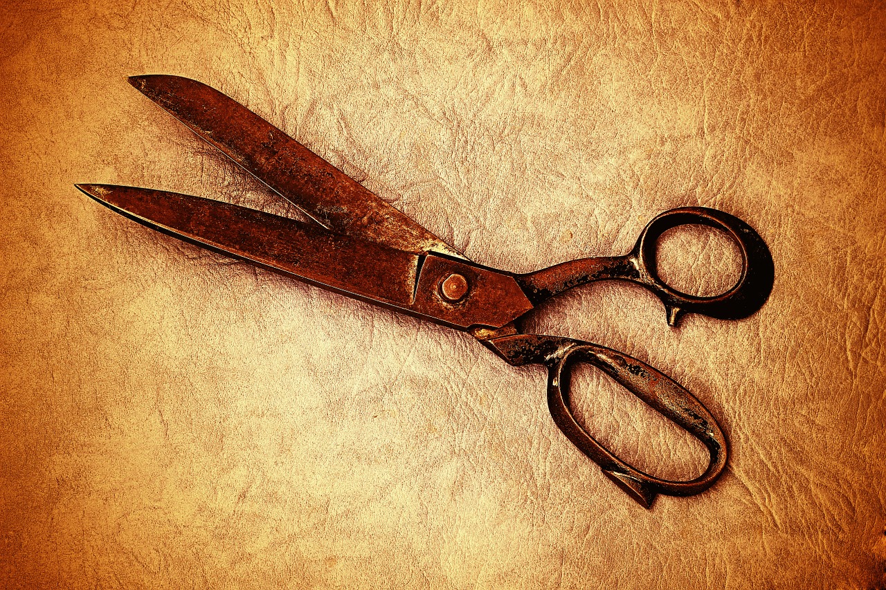 scissors old sewing free photo
