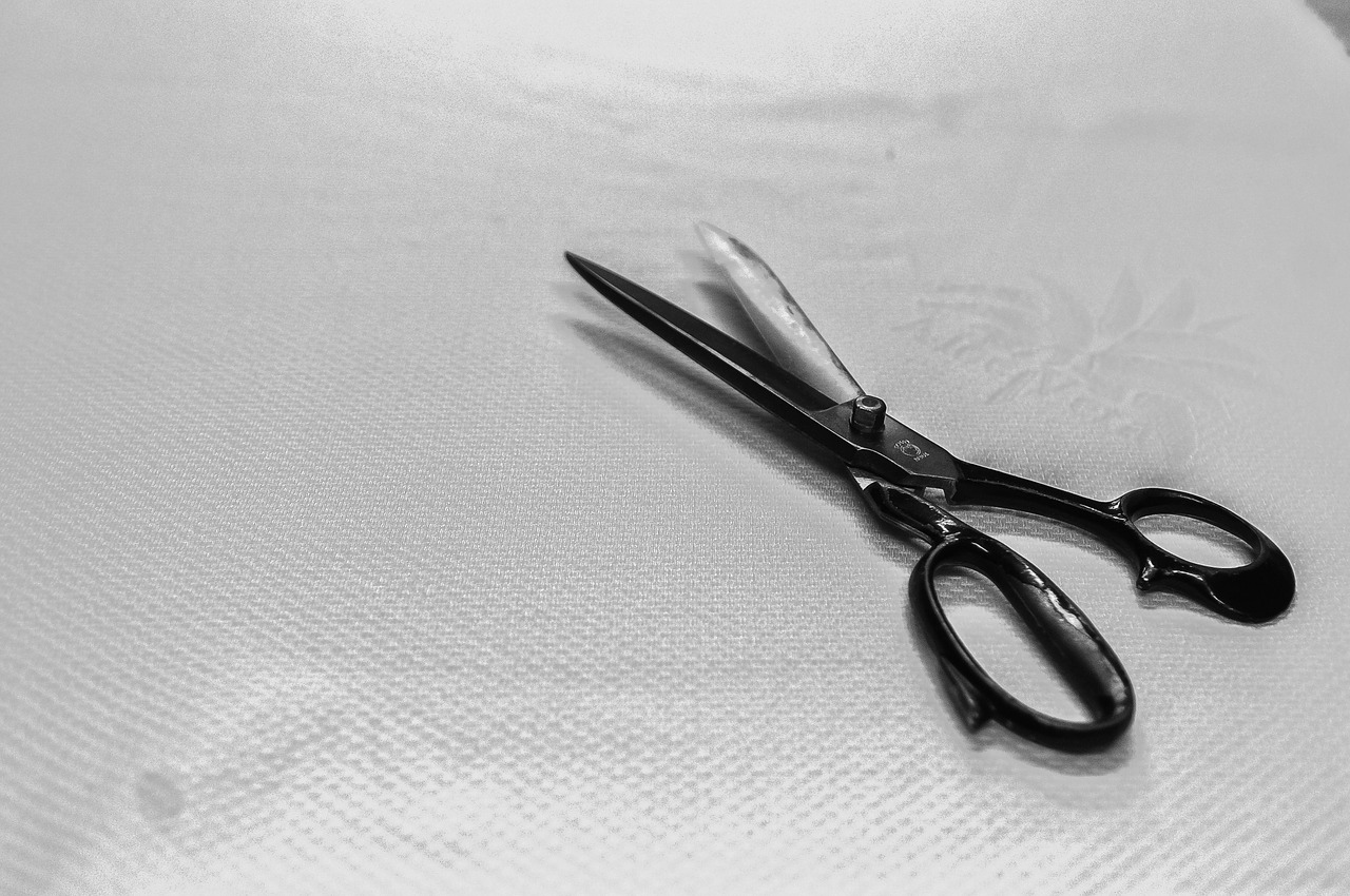 scissors fabric manufactures free photo
