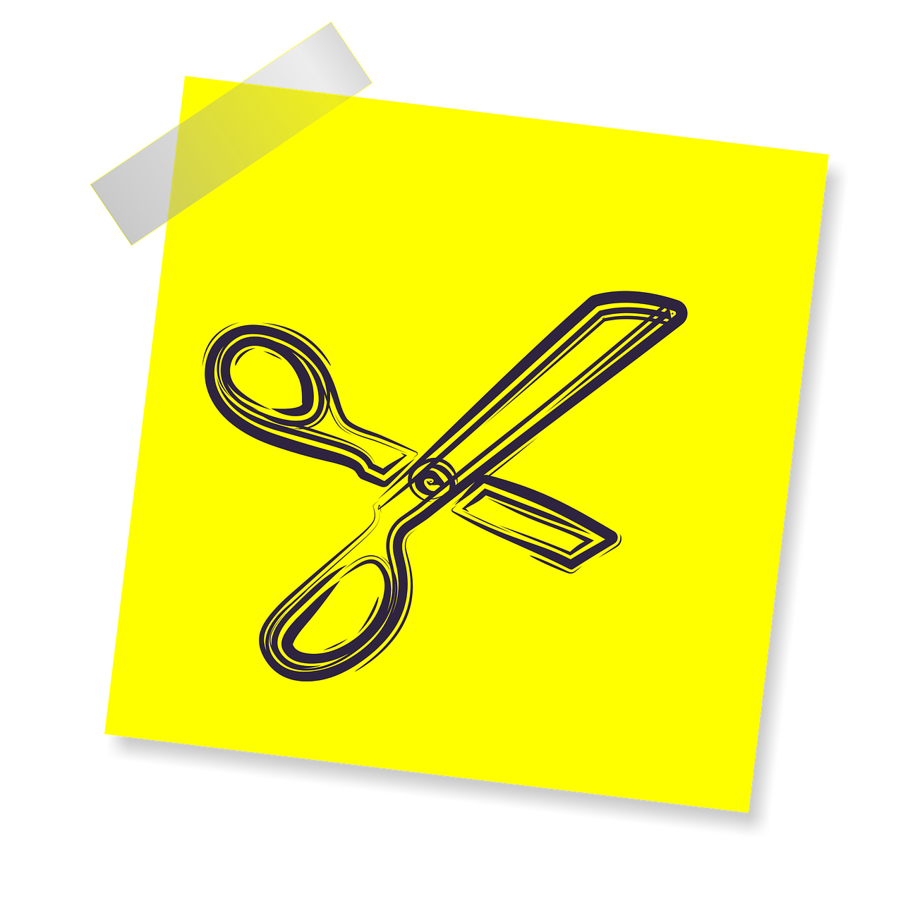 scissors sign icon free photo