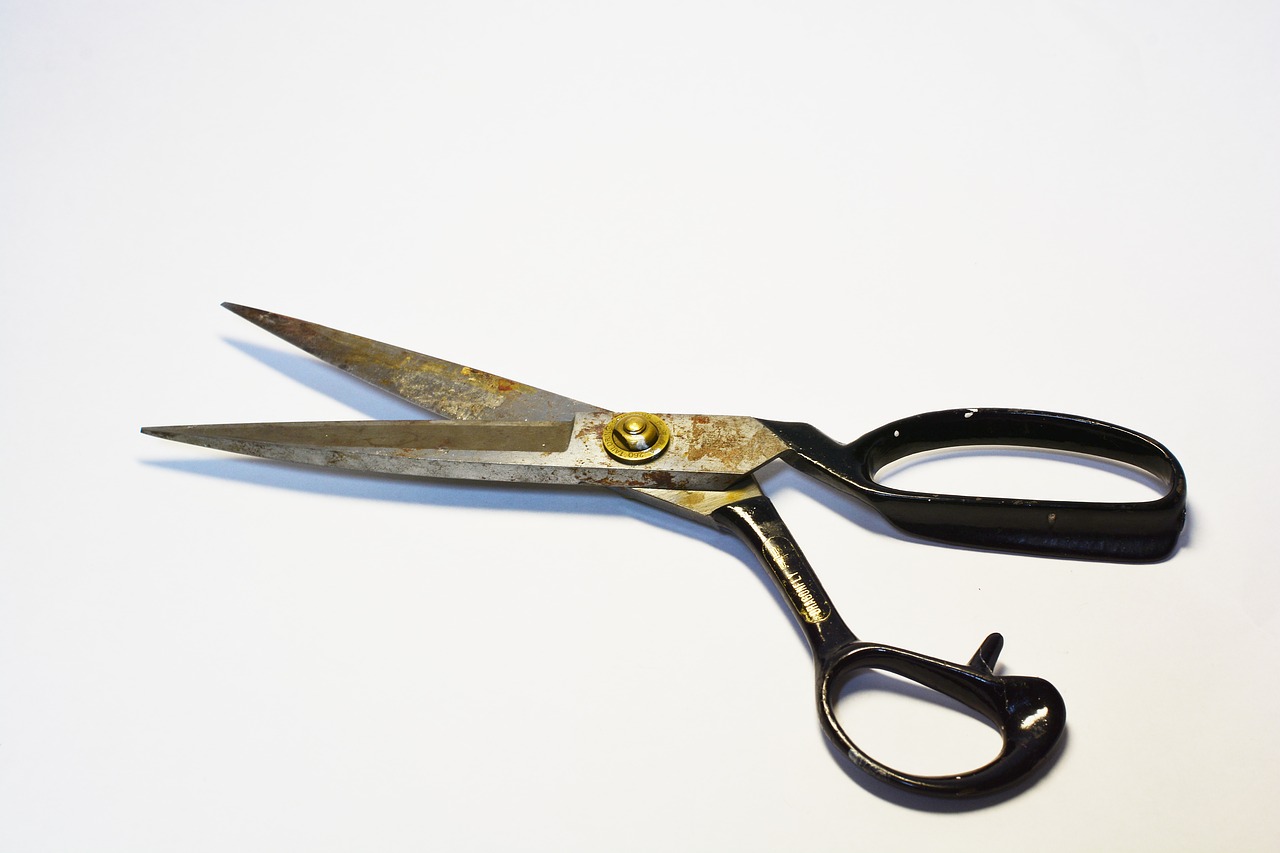 scissors tool old free photo